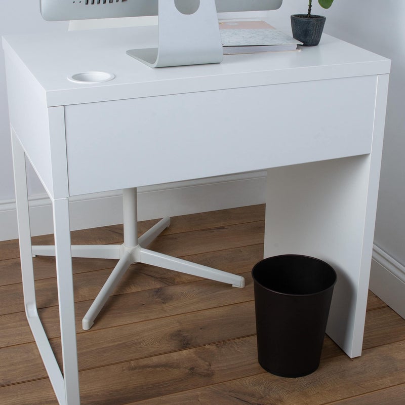 Bath Bliss 5 Liter Small Wastebasket | Round Open Top | Trash Can | Bathroom | Bedroom | Kitchen | Office | Dorm | Disposal Waste Bin | Garbage | Oil Rubbed Bronze - Image 5